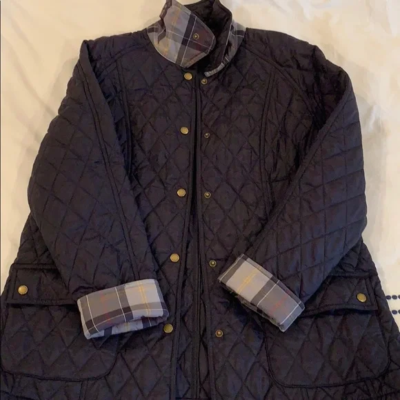 Barbour Quilted Jacket in Dark Navy - Picture 8 of 8